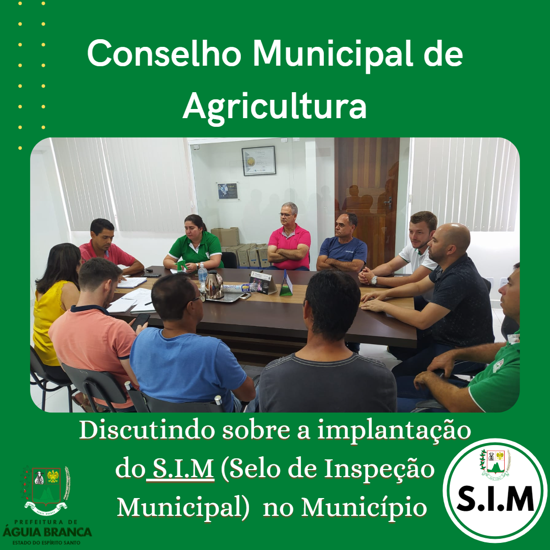  Reunião do Conselho Municipal de Agricultura 