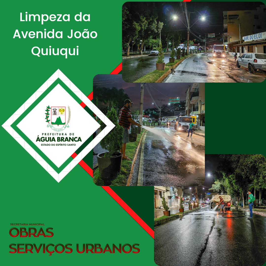 Limpeza da Avenida João Quiuqui